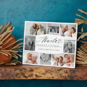 Abuela dankbar für jeden Moment FotoCollage Fotoplatte (Seite)