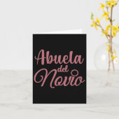 Abuela Del Novio Karte (Gelbe Blume)