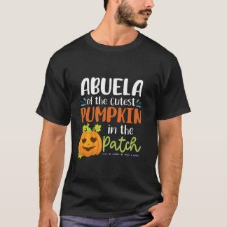 Abuela der Niedlichsten Kürbis im PatchHalloweenha T-Shirt