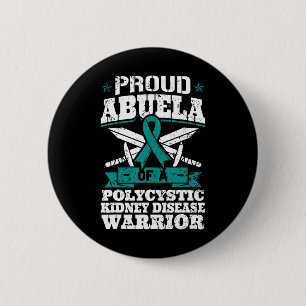 Abuela einer polyzystischen Nierenerkrankung Krieg Button