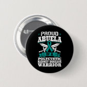 Abuela einer polyzystischen Nierenerkrankung Krieg Button (Vorne & Hinten)