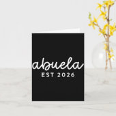 Abuela Est 2026 Mom Promoted To Grandma Mothers Da Karte (Gelbe Blume)