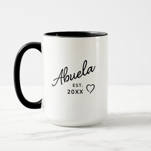Abuela Est. Year Pregnancy Reveal & Mother’s Day Tasse (Links)