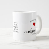 Abuela Established New Grandmother Gift Jumbo-Tasse (Vorderseite Rechts)