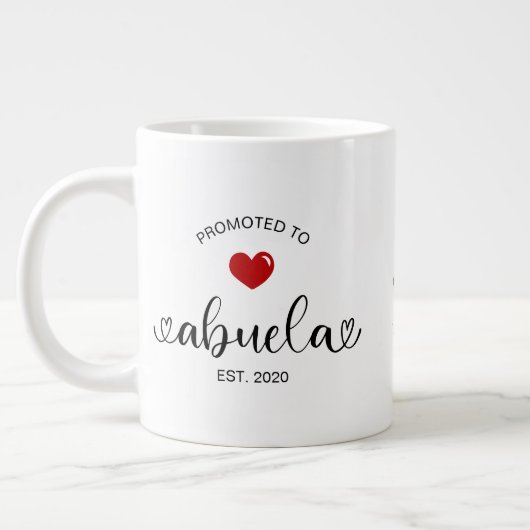 Abuela Established New Grandmother Gift Jumbo-Tasse (Links)