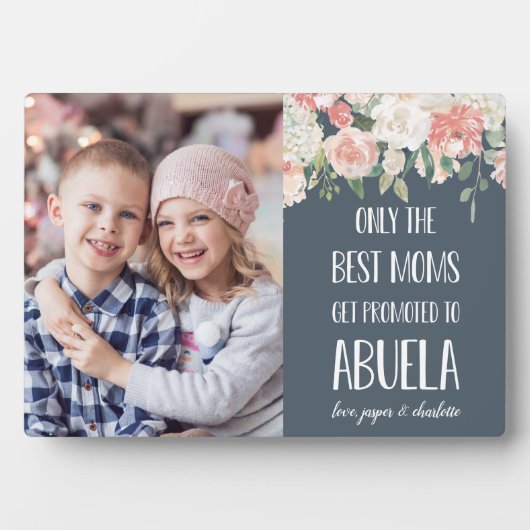 Abuela Großmutter Foto am Muttertag Fotoplatte (Vorderseite)