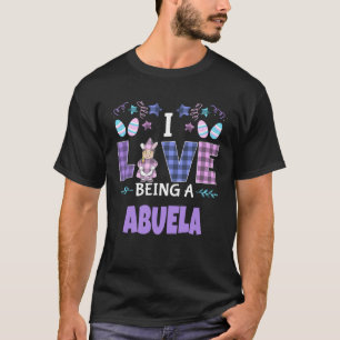 ABUELA I Liebe als Großmutter Rosa Karierte Este T-Shirt