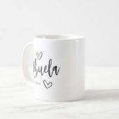 Abuela Jahr gegründet Oma Kaffeetasse (Vorderseite Links)