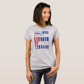 Abuela Kuba Oma Kuba USA Amerikanische Mutter T-Shirt (Vorne ganz)