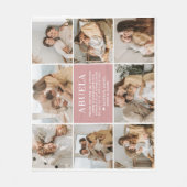 Abuela Letter Custom Personalisiert Fleece Blanket (Vorderseite)