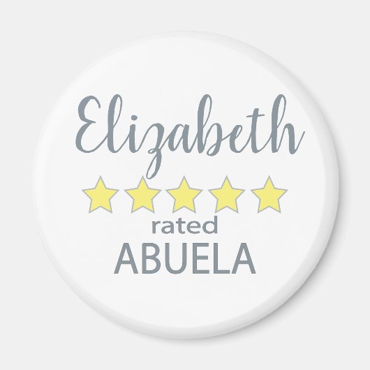 Abuela mit 5 Sternen Magnet (Vorne)