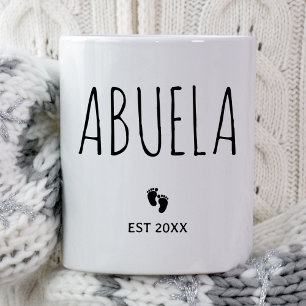 Abuela New Baby Reveal Idee Spanisch Oma Geschenk Kaffeetasse