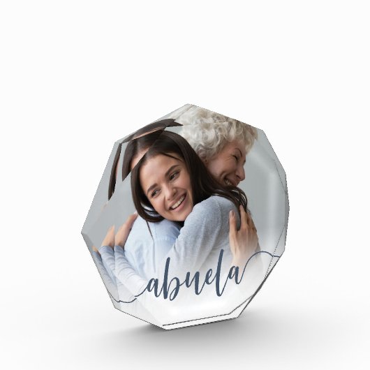 Abuela Oma Script Overlay Fotoblock (Links)