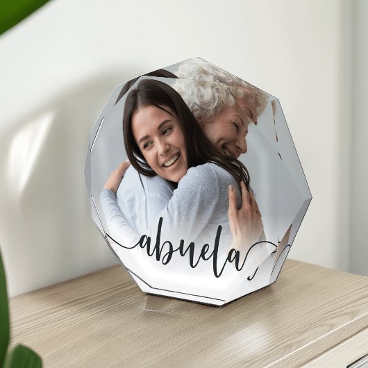 Abuela Oma Script Overlay Fotoblock