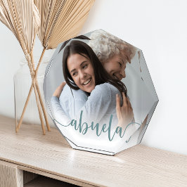 Abuela Oma Script Overlay Fotoblock