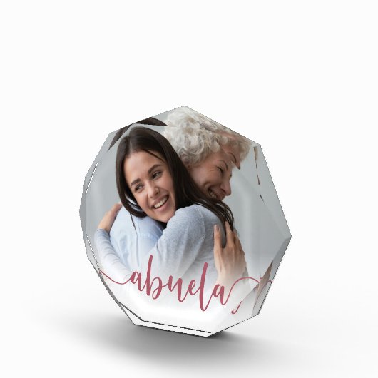 Abuela Oma Script Overlay Fotoblock (Rechts)