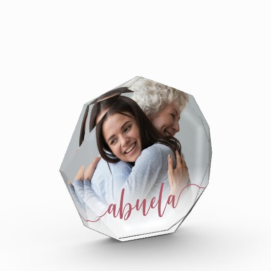 Abuela Oma Script Overlay Fotoblock (Links)