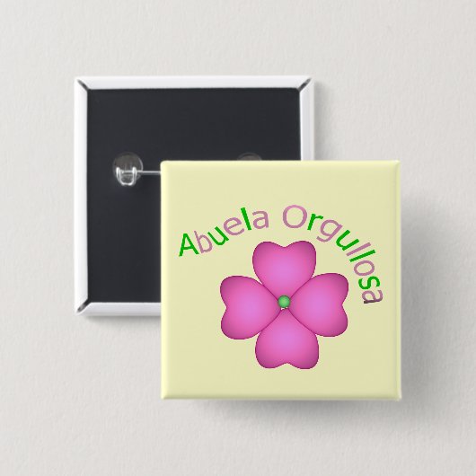 Abuela Orgullosa Button (Vorne & Hinten)