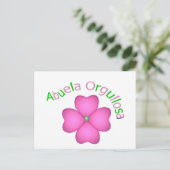 Abuela Orgullosa Postkarte (Stehend Vorderseite)