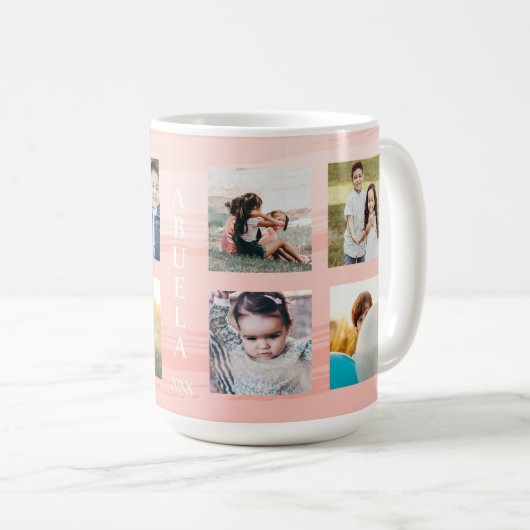Abuela Pink Ombre Kaffeetasse (VorderseiteRechts)