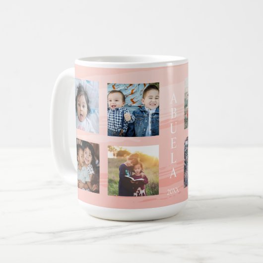 Abuela Pink Ombre Kaffeetasse (Vorderseite Links)