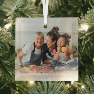 Abuela Script Overlay   Wir Liebe Sie Glas Ornamen Ornament Aus Glas