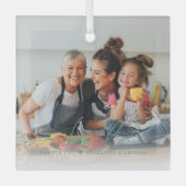 Abuela Script Overlay | Wir Liebe Sie Glas Ornamen Ornament Aus Glas (Vorderseite)