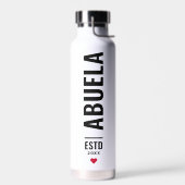 Abuela | Spanische Oma Custom Date Simple Trinkflasche (Links)