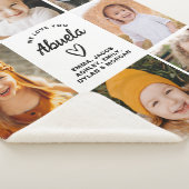 Abuela We Liebe you Hört Moderne FotoCollage Sherpadecke (3/4)