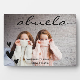 Abuela Wir Liebe Sie Personalisiert Foto Plaque Fotoplatte