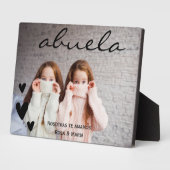 Abuela Wir Liebe Sie Personalisiert Foto Plaque Fotoplatte (Seite)
