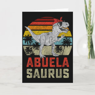Abuelasaurus T Rex Dinosaur Abuela Saurus Familie Karte
