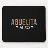 Abuelita Est 2025 Cute Grandma Leopard Print Chris Mousepad (Vorne)