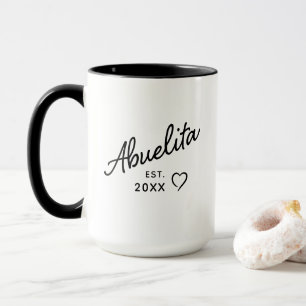Abuelita Est. Jahr Schwangerschafts-Offenbarung & Tasse