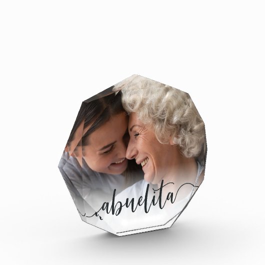 Abuelita Grandma Script Overlay Fotoblock (Links)
