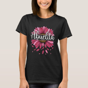 Abuelita mit floraler Grafik Niedliche Frauen Mama T-Shirt