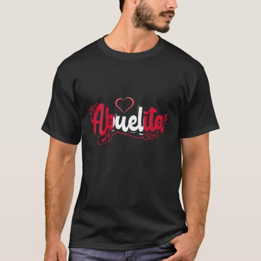 Abuelita Peru Flagge Bandera Peruanische Kunst Fra T-Shirt (Vorderseite)