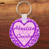 Abuelita Querida Schlüsselanhänger (Vorderseite)