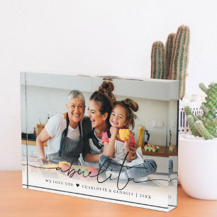 Abuelita Script Overlay   Wir Liebe Sie Fotoblock