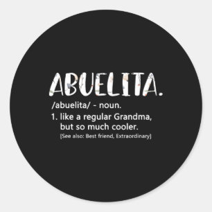 Abuelita Shirts für Frauen Mütter Tag Idee Oma Runder Aufkleber