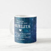 Abuelita Spanisches Oma Danke an die Botschaft Cus Kaffeetasse (Vorderseite Links)
