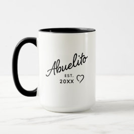 Abuelito Est Year Pregnancy Reveal & Father’s Day  Tasse