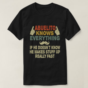 Abuelito weiß alles Funny Grandpa Geschenk T-Shirt