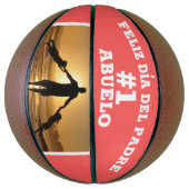 Abuelo #1 Feliz Dia Del Padre Custom Foto Basketball (Vertikal)