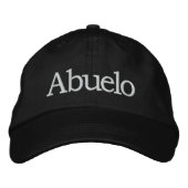 Abuelo bestickter Hat Bestickte Baseballkappe (Vorderseite)