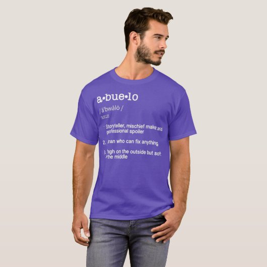 Abuelo Definition TFunny Cool Geschenk T-Shirt (Vorne ganz)