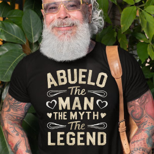 ABUELO   Der Mann der Mythos der Legende Vatertag T-Shirt