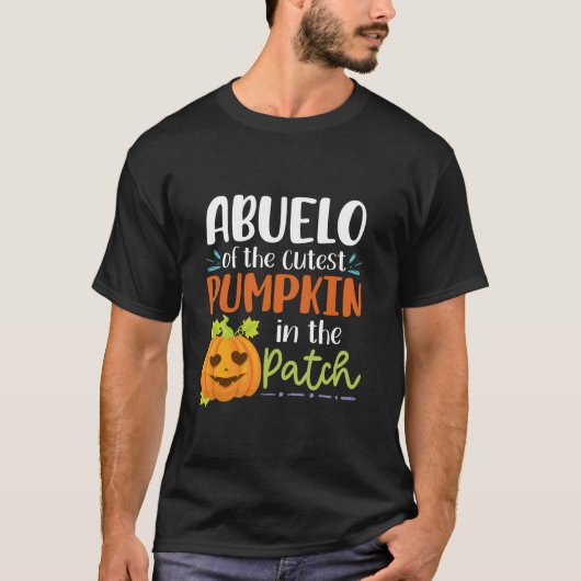 Abuelo des Niedlichsten Kürkins im PatchHalloweens T-Shirt (Vorderseite)