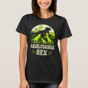 Abuelo Dinosaur T Rex Abuelosaurus 4 Kinder Famili T-Shirt