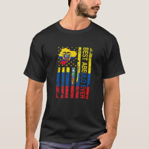 Abuelo Ecuadorian Opa Ecuador Usa Flaggenvater T-Shirt